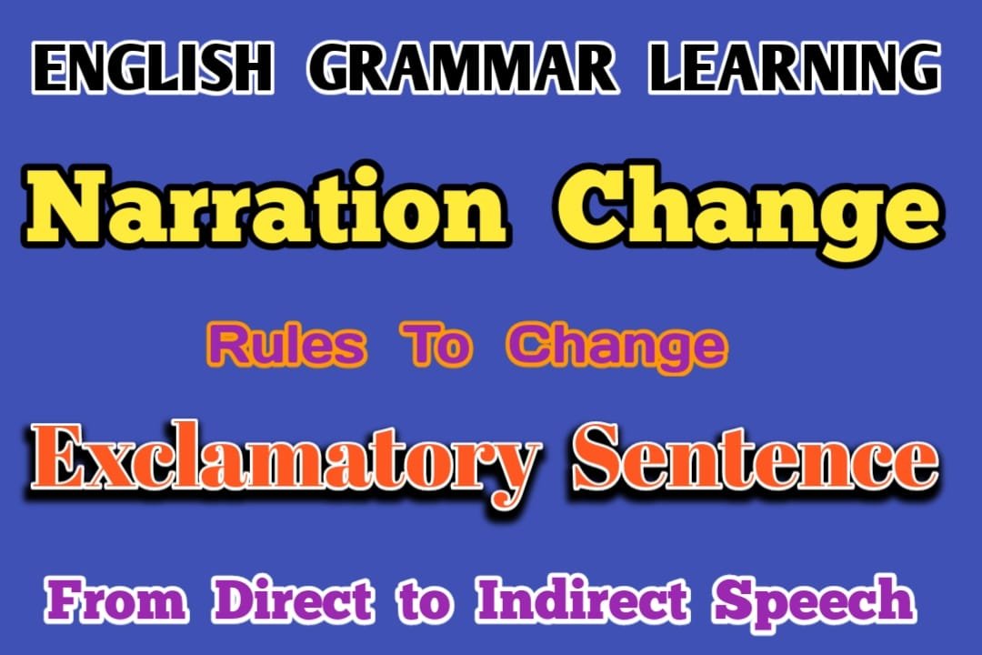 reported speech exclamatory sentences rules