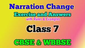 Narration Change Class 9 Examples With Exercises And Answers