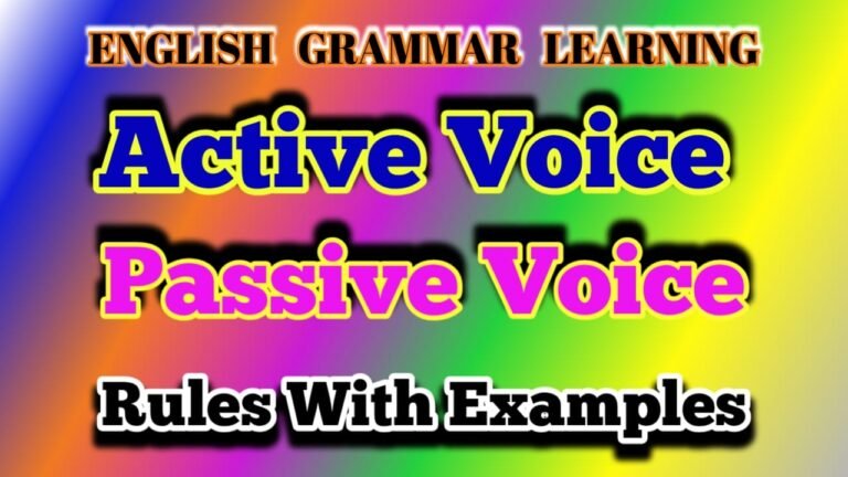 Active and Passive Voice Exercises with Answers