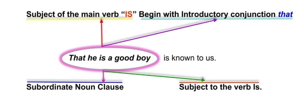 Examples Subject to the verb