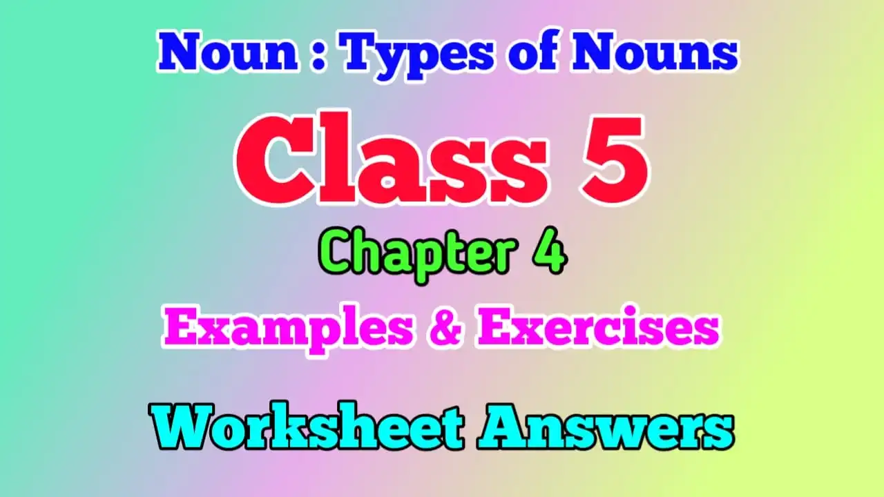 types of nouns worksheet year 5