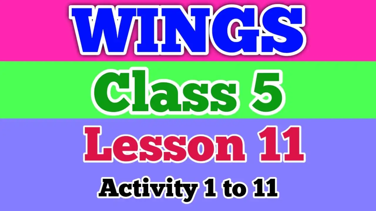 class 5 english wings lesson 11