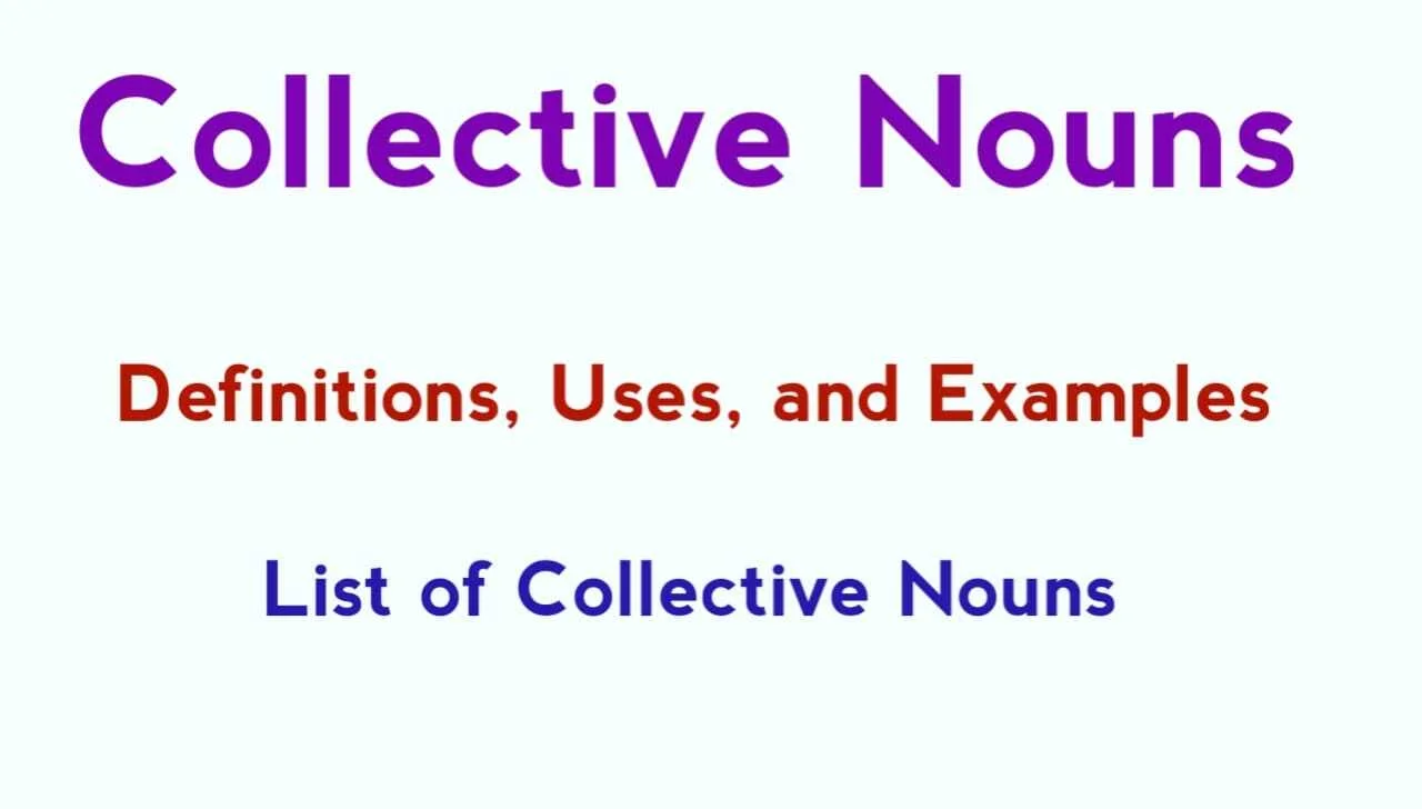 Collective Noun Definition Examples and List