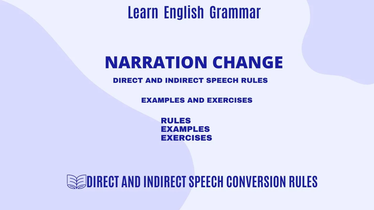 in indirect speech was changes to