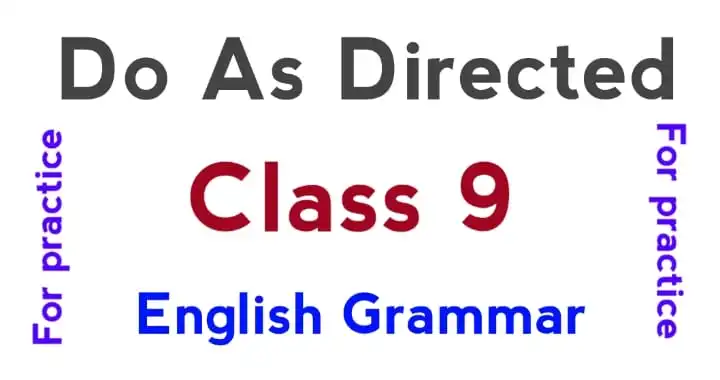 do-as-directed-for-class-9-english-grammar-with-answers