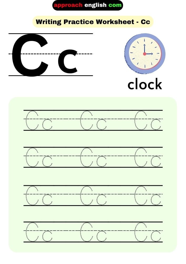 Preschool Worksheets Reading, Writing A, B, C, D: Lesson 3