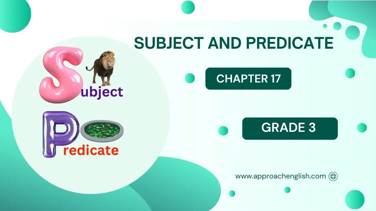 subjecr and pridicate worksheets class 3