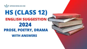 HS English Suggestion 2024 with Answers Prose Poetry Drama