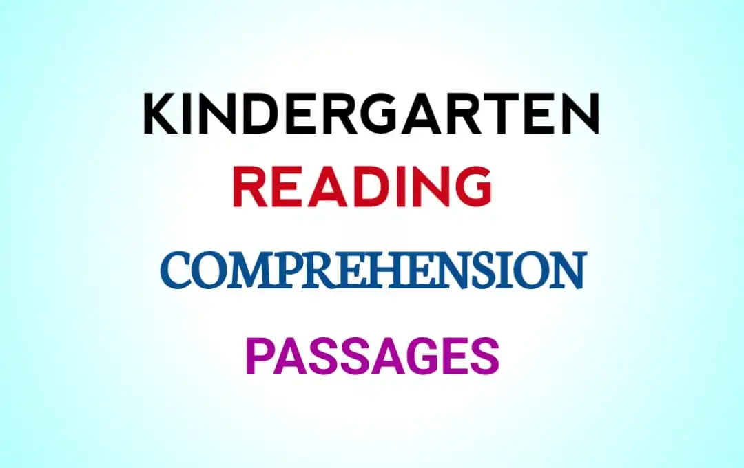 11 Kindergarten Reading Comprehension Worksheets